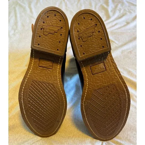 Red Wing Shoes Size 12 Engineer Leather Boots Chocolate Brown Men Oil Resistant - Picture 9 of 9